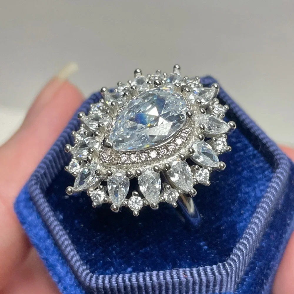 Huge Silver Cocktail Ring